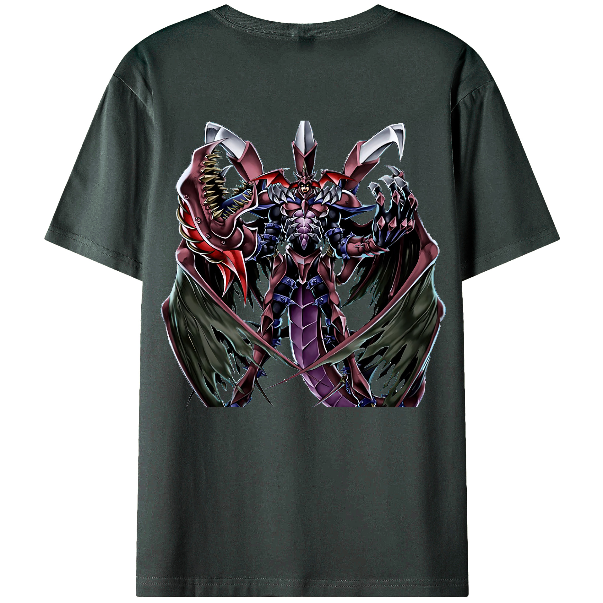 （画像用） 遊☆戯☆王 Yu-Gi-Oh! 綿100％ メンズ半袖Tシャツ（バックプリント） 通気性